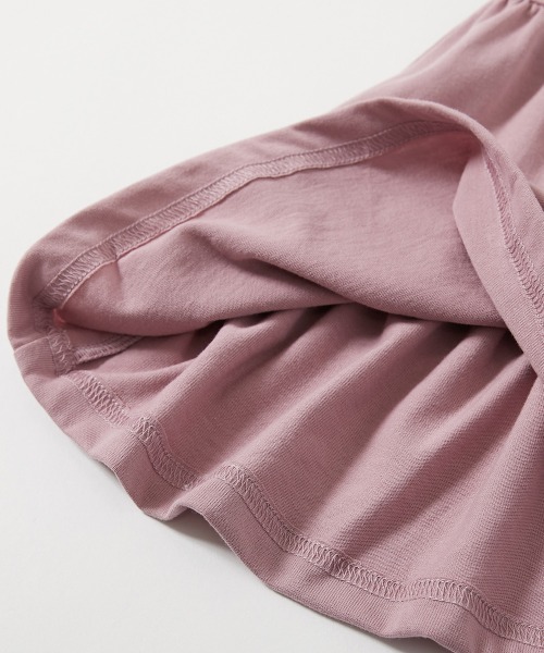 devirock(デビロック)の「裾ティアード バックプリント ワンピース(ワンピース・キッズ・ライトグレー/スミクロ/ピンク系その他/ブルー・140cm/130cm/120cm/110cm/100cm)」の12枚目の写真