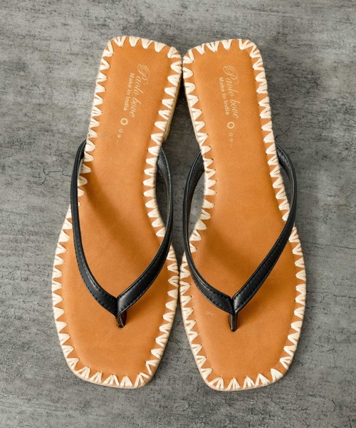 PAOLO BOVE（パオロボーヴ）の「【PAOLO BOVE / パオロ ボーヴ】ヒール トングサンダル / ラフィア【web限定】（サンダル・レディース・シルバー/ブラック・38/36/39/37）」の20枚目の写真