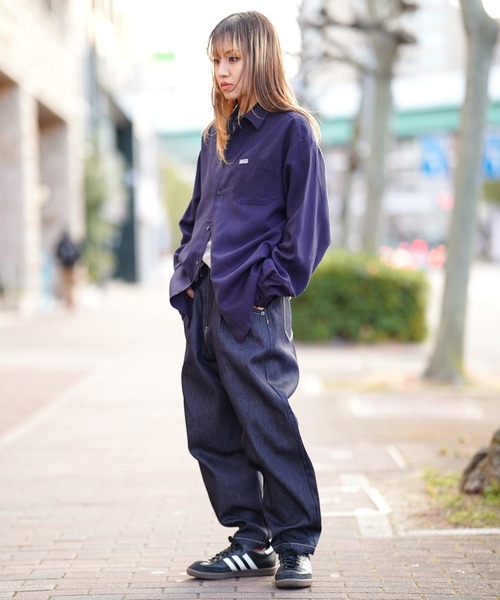 Cal Top（キャルトップ）の「CALTOP キャルトップ L/S SHIRTS 無地シャツ（シャツ/ブラウス・メンズ・ブラック/ネイビー/バーガンディー・SMALL/MEDIUM/LARGE）」の4枚目の写真