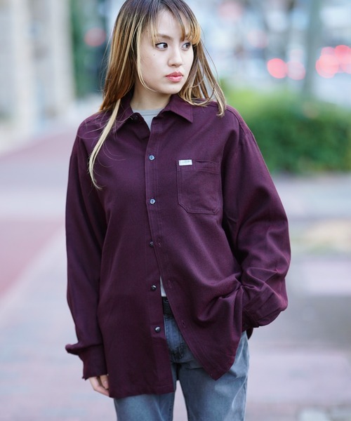 Cal Top（キャルトップ）の「CALTOP キャルトップ L/S SHIRTS 無地シャツ（シャツ/ブラウス・メンズ・ブラック/ネイビー/バーガンディー・SMALL/MEDIUM/LARGE）」の17枚目の写真