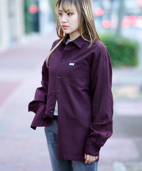 Cal Top（キャルトップ）の「CALTOP キャルトップ L/S SHIRTS 無地シャツ（シャツ/ブラウス・メンズ・ブラック/ネイビー/バーガンディー・SMALL/MEDIUM/LARGE）」の16枚目の写真