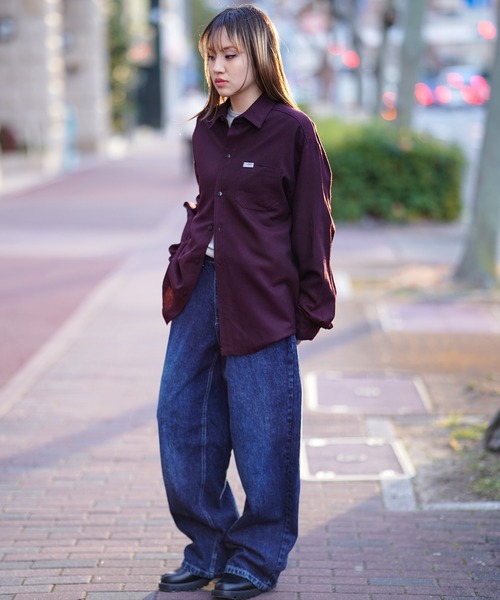 Cal Top（キャルトップ）の「CALTOP キャルトップ L/S SHIRTS 無地シャツ（シャツ/ブラウス・メンズ・ブラック/ネイビー/バーガンディー・SMALL/MEDIUM/LARGE）」の15枚目の写真