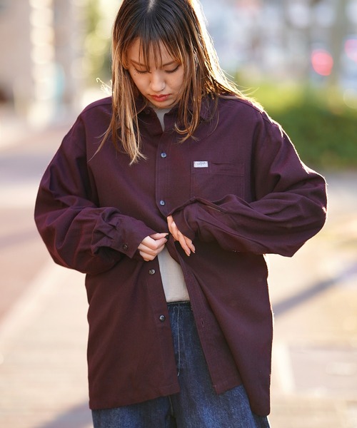 Cal Top（キャルトップ）の「CALTOP キャルトップ L/S SHIRTS 無地シャツ（シャツ/ブラウス・メンズ・ブラック/ネイビー/バーガンディー・SMALL/MEDIUM/LARGE）」の11枚目の写真