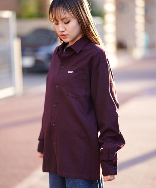 Cal Top（キャルトップ）の「CALTOP キャルトップ L/S SHIRTS 無地シャツ（シャツ/ブラウス・メンズ・ブラック/ネイビー/バーガンディー・SMALL/MEDIUM/LARGE）」の10枚目の写真