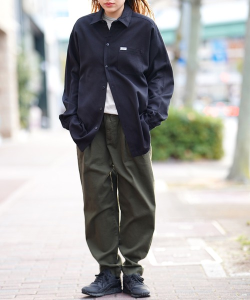 Cal Top（キャルトップ）の「CALTOP キャルトップ L/S SHIRTS 無地シャツ（シャツ/ブラウス・メンズ・ブラック/ネイビー/バーガンディー・SMALL/MEDIUM/LARGE）」の9枚目の写真