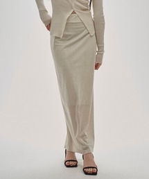 Pencil Velour Skirt