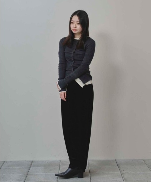 Pencil Velour Skirt（スカート）｜TODAYFUL（トゥデイフル）の