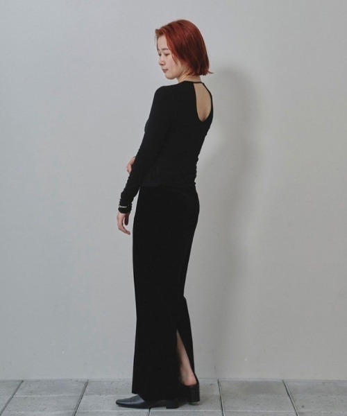 Pencil Velour Skirt（スカート）｜TODAYFUL（トゥデイフル）の