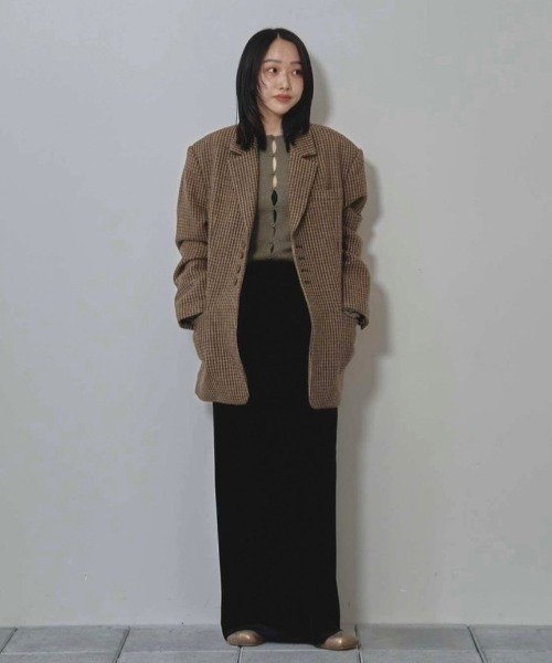 Pencil Velour Skirt（スカート）｜TODAYFUL（トゥデイフル）の