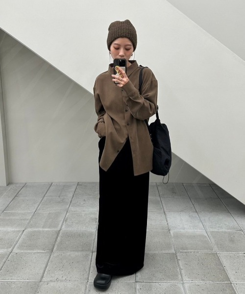 Pencil Velour Skirt（スカート）｜TODAYFUL（トゥデイフル）の