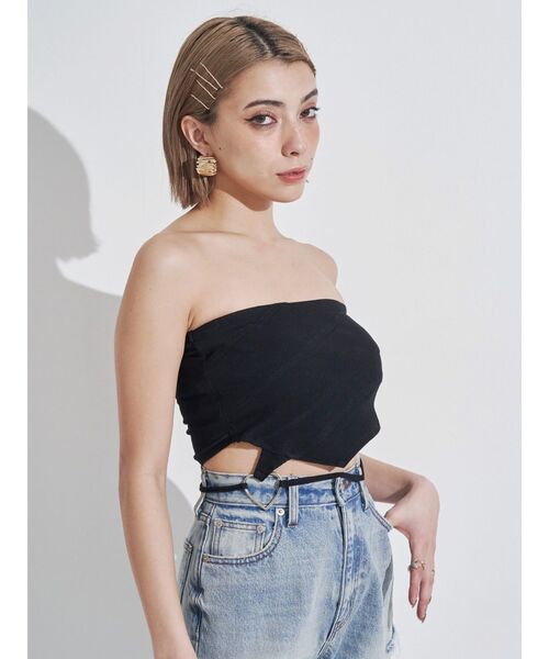 EVRIS（エヴリス）の「ハートモチーフコルセットトップス（チューブ