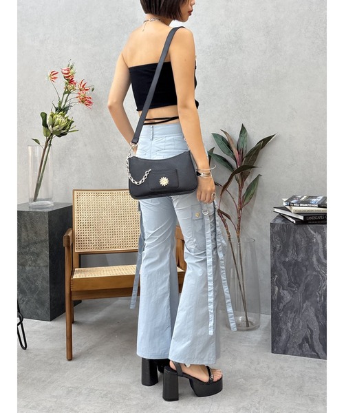 EVRIS（エヴリス）の「ハートモチーフコルセットトップス（チューブトップ・レディース・ブラック/ホワイト・FREE）」の8枚目の写真