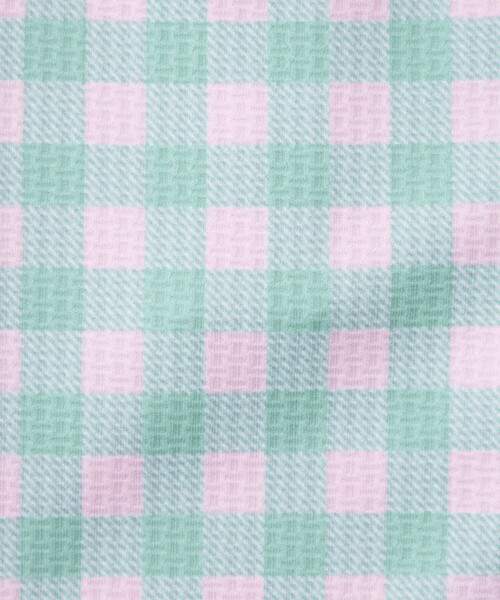 green label relaxing（グリーンレーベルリラクシング）の「GLR ギンガム ラッシュガード セット/ 水着/ キッズ 100cm-130cm（水着・キッズ・ライラック/ピンク・100cm/110cm/120cm/130cm）」の12枚目の写真