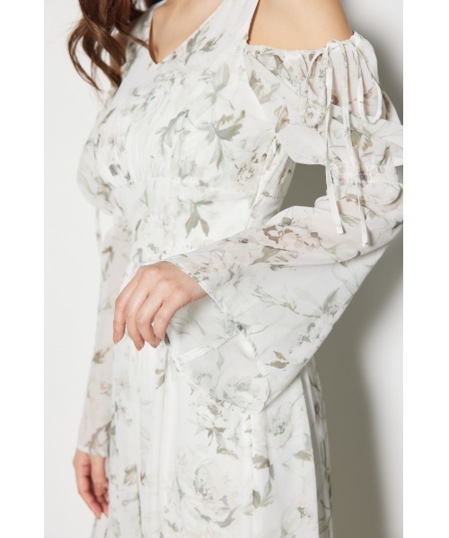 rienda(リエンダ)の「2WAYレースドッキングフレア ワンピース 春服(ワンピース・レディース・ブラック/ホワイト/ブルー・MEDIUM/SMALL)」の11枚目の写真