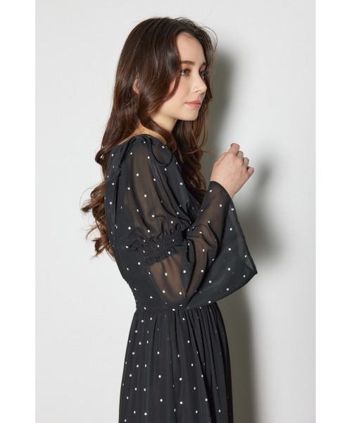 rienda(リエンダ)の「2WAYレースドッキングフレア ワンピース 春服(ワンピース・レディース・ブラック/ホワイト/ブルー・MEDIUM/SMALL)」の22枚目の写真