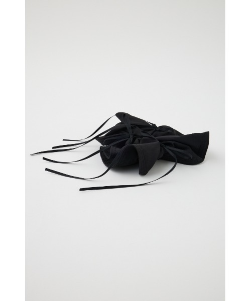 MOUSSY(マウジー)の「BIG RIBBON シュシュ(ヘアゴム・レディース・ブラック/ホワイト・FREE)」の4枚目の写真