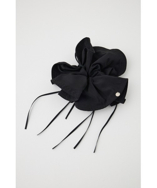 MOUSSY(マウジー)の「BIG RIBBON シュシュ(ヘアゴム・レディース・ブラック/ホワイト・FREE)」の6枚目の写真