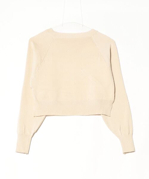 LETee(レティー)の「千鳥柄インナー&イレギュラートップツインニット(ニット/セーター・レディース・ベージュ/ブラック/ブルー/グレー・FREE)」の11枚目の写真