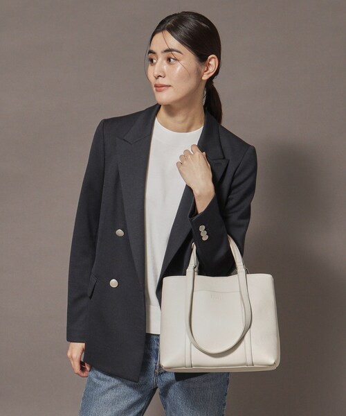 HIROFU（ヒロフ）の「【パティオCMH】 レザートートバッグ M 2WAY 本革（商品番号：P25-35512）（トートバッグ・レディース・こしょう色系4/グレー系8/アイボリー系1/ライトグリーン系/グレー系その他2/ワイン系1・02）」の7枚目の写真