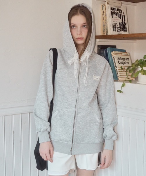 パーカー フードチェックパーカー/hood check parker レディース フードチェックパーカー/hood check parker（パーカー