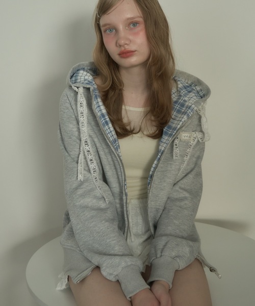 フードチェックパーカー/hood check parker（パーカー）｜Birthday