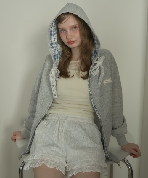 フードチェックパーカー/hood check parker（パーカー）｜Birthday