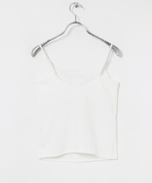 URBAN RESEARCH（アーバンリサーチ）の「カップ付きバックオープンキャミソール（キャミソール・レディース・ブラック/オフホワイト・FREE）」の6枚目の写真