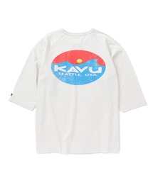 KAVU/カブー Surf Logo BB Tee/サーフロゴベースボールティー