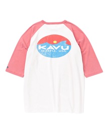KAVU/カブー Surf Logo BB Tee/サーフロゴベースボールティー
