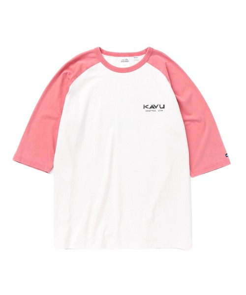KAVU（カブー）の「KAVU/カブー Surf Logo BB Tee/サーフロゴベースボールティー（Tシャツ/カットソー・メンズ・ブラック/アイボリー/ブルー/レッド・MEDIUM/LARGE/X-LARGE）」の17枚目の写真