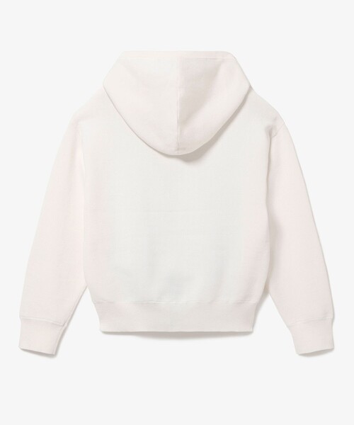 LACOSTE（ラコステ）の「ニットフーディー / プルオーバーニットパーカー（ニット/セーター・レディース・ホワイト/ライトグレー・36/34/40/38）」の4枚目の写真