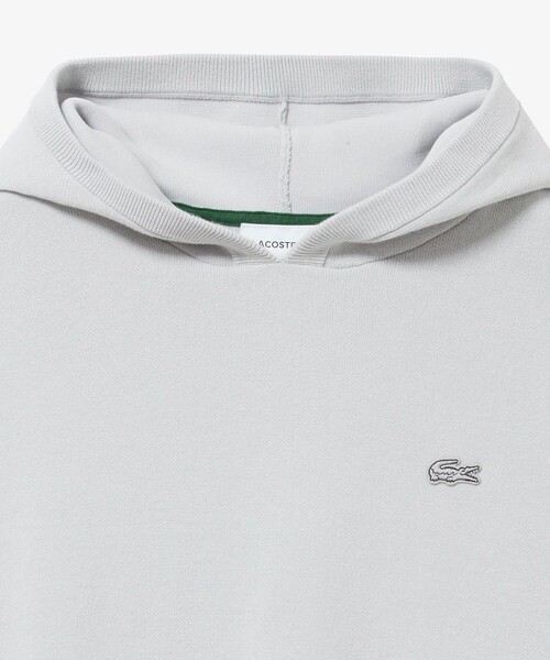 LACOSTE（ラコステ）の「ニットフーディー / プルオーバーニットパーカー（ニット/セーター・レディース・ホワイト/ライトグレー・36/34/40/38）」の10枚目の写真
