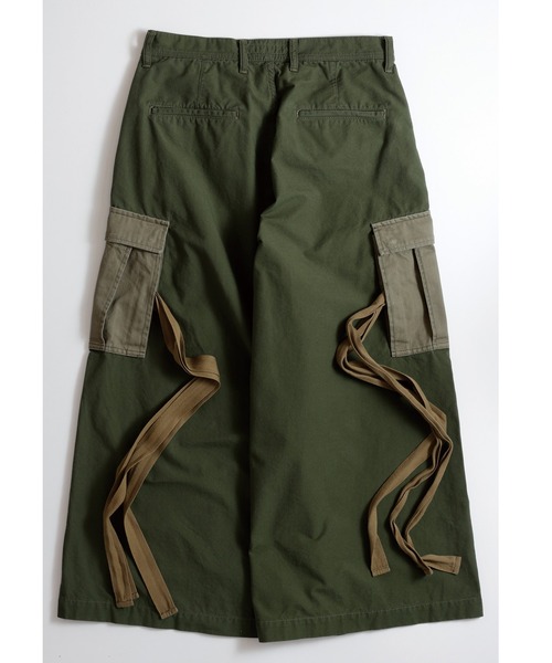 FDMTL（ファンダメンタル）の「FDMTL/ファンダメンタル/HAKAMA CARGO PANTS RINSE（カーゴパンツ・メンズ・カーキ・30inch/28inch/34inch/32inch）」の2枚目の写真