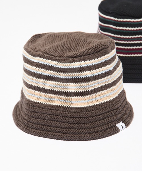 NAUTICA（ノーティカ）の「【NAUTICA】ニットバケットハット NT145（ハット・メンズ・グレー/ブラック/ブラウン・FREE）」の3枚目の写真