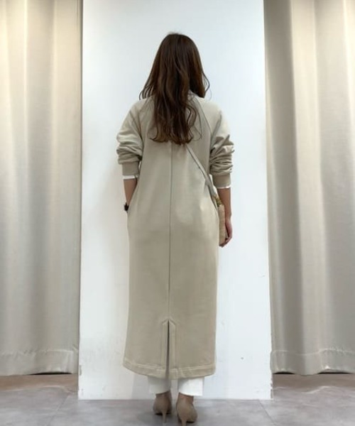 セール】裏毛ロングワンピース≪洗濯機で洗える≫（ワンピース）｜la.f