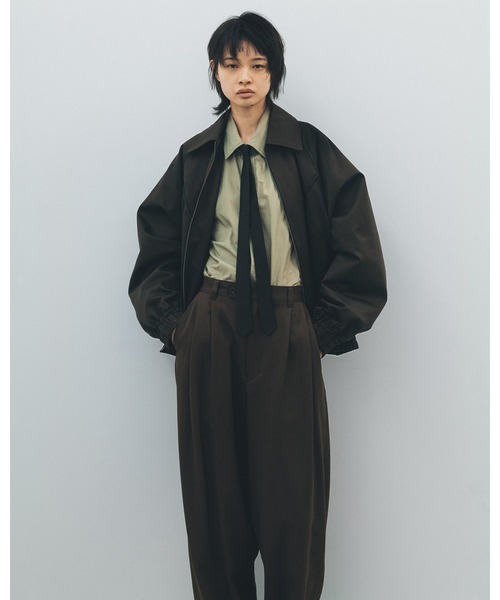 Juha(ユハ)の「LINED PADDED JACKET(ミリタリージャケット・メンズ・ブラック/オリーブ・3/4)」の3枚目の写真