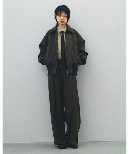 Juha(ユハ)の「LINED PADDED JACKET(ミリタリージャケット・メンズ・ブラック/オリーブ・3/4)」の4枚目の写真