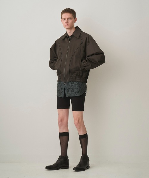 Juha(ユハ)の「LINED PADDED JACKET(ミリタリージャケット・メンズ・ブラック/オリーブ・3/4)」の8枚目の写真
