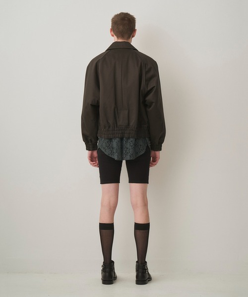 Juha(ユハ)の「LINED PADDED JACKET(ミリタリージャケット・メンズ・ブラック/オリーブ・3/4)」の11枚目の写真