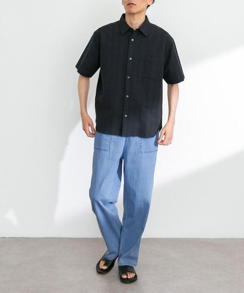 URBAN RESEARCH Sonny Label（アーバンリサーチサニーレーベル）の「接触冷感デニムイージーパンツ（その他パンツ・メンズ・ブルー系その他/インディゴブルー・MEDIUM/LARGE）」の6枚目の写真