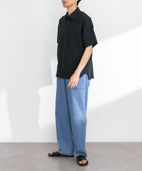 URBAN RESEARCH Sonny Label（アーバンリサーチサニーレーベル）の「接触冷感デニムイージーパンツ（その他パンツ・メンズ・ブルー系その他/インディゴブルー・MEDIUM/LARGE）」の7枚目の写真