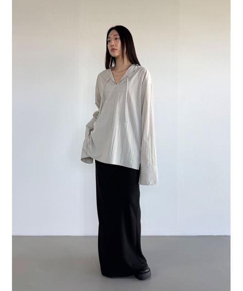 Didot.showroom(ディドット ショールーム)の「【DIDOT.】マリンブラウス(シャツ/ブラウス・レディース・アイボリー/ブラック/グレイッシュベージュ・FREE)」の7枚目の写真