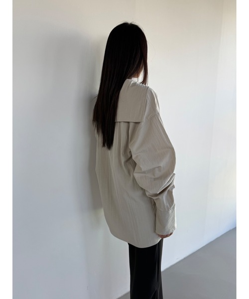 Didot.showroom(ディドット ショールーム)の「【DIDOT.】マリンブラウス(シャツ/ブラウス・レディース・アイボリー/ブラック/グレイッシュベージュ・FREE)」の13枚目の写真