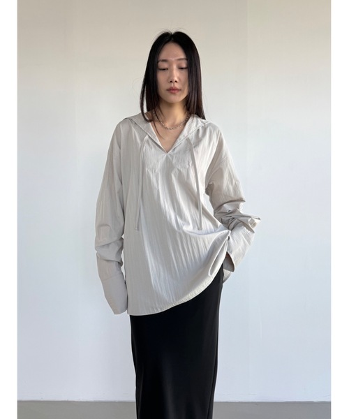 Didot.showroom(ディドット ショールーム)の「【DIDOT.】マリンブラウス(シャツ/ブラウス・レディース・アイボリー/ブラック/グレイッシュベージュ・FREE)」の15枚目の写真