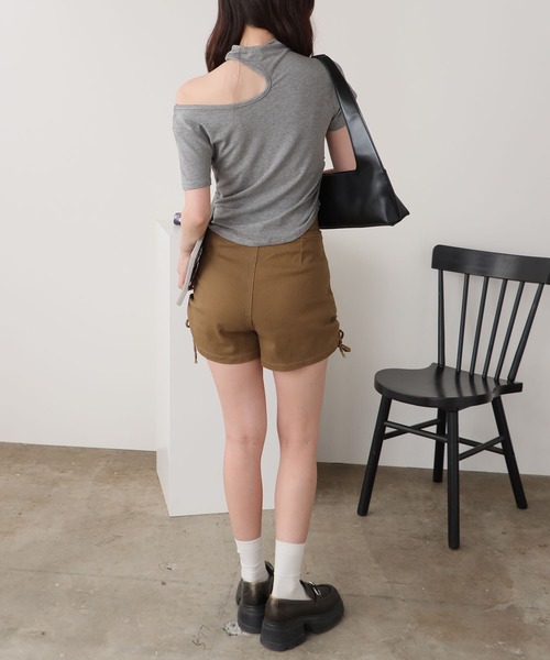 ROOPTOKYO（ループトウキョウ）の「シャーリングタイトーショートパンツ 秋物 秋服 2026年秋冬（その他パンツ・レディース・カーキ/ブラック・FREE）」の21枚目の写真