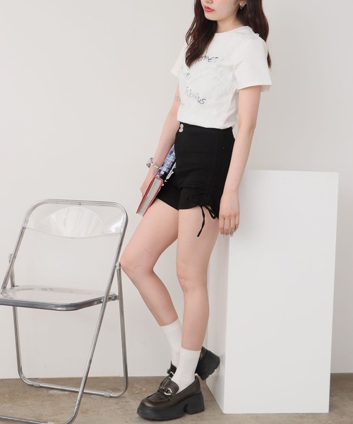 ROOPTOKYO（ループトウキョウ）の「シャーリングタイトーショートパンツ 秋物 秋服 2026年秋冬（その他パンツ・レディース・カーキ/ブラック・FREE）」の11枚目の写真