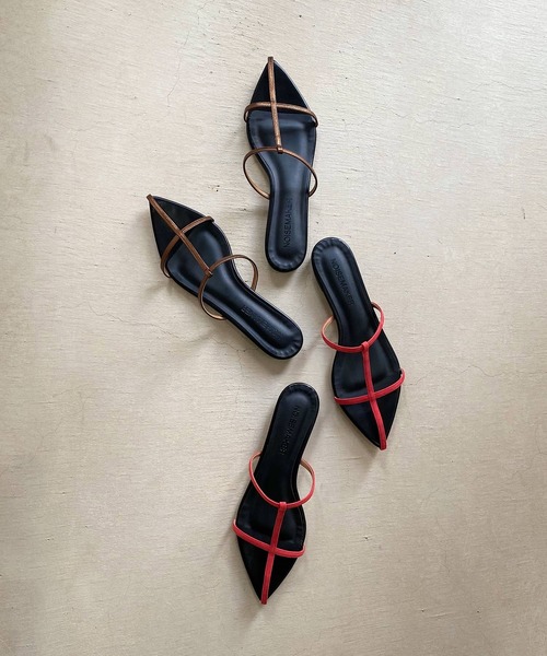 NOISE MAKER（ノイズメーカー）の「クロスストラップサンダル【MADE IN JAPAN】（サンダル・レディース・レッド/ブロンズ・23.5/24.5）」の10枚目の写真