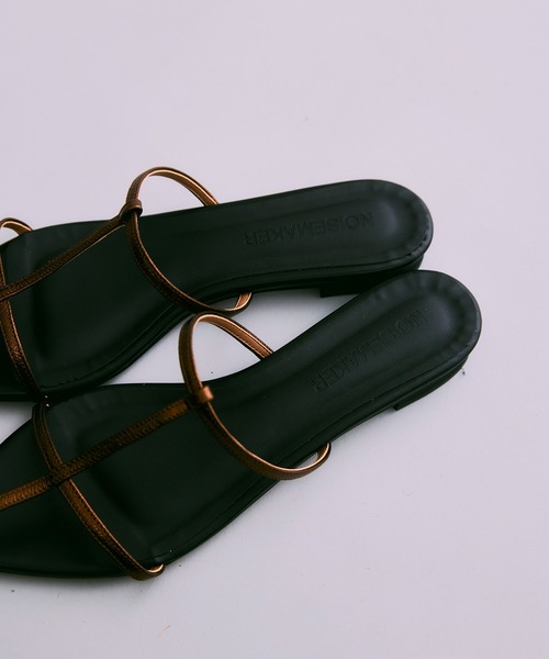 NOISE MAKER（ノイズメーカー）の「クロスストラップサンダル【MADE IN JAPAN】（サンダル・レディース・レッド/ブロンズ・23.5/24.5）」の9枚目の写真