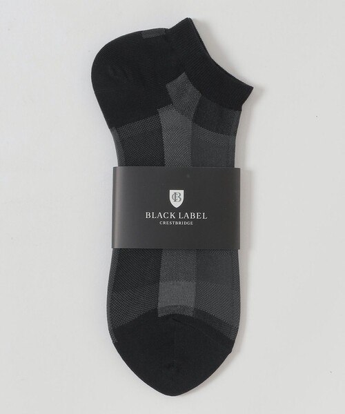 BLACK LABEL CRESTBRIDGE（ブラックレーベル・クレストブリッジ）の「クレストブリッジチェックショートソックス（ソックス/靴下・メンズ・ブラック/レッド系その他2/ベージュ系その他6/ベージュ系その他/ダークブラウン・FREE）」の2枚目の写真