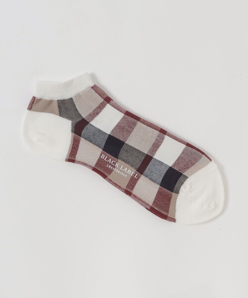 BLACK LABEL CRESTBRIDGE（ブラックレーベル・クレストブリッジ）の「クレストブリッジチェックショートソックス（ソックス/靴下・メンズ・ブラック/レッド系その他2/ベージュ系その他6/ベージュ系その他/ダークブラウン・FREE）」の10枚目の写真